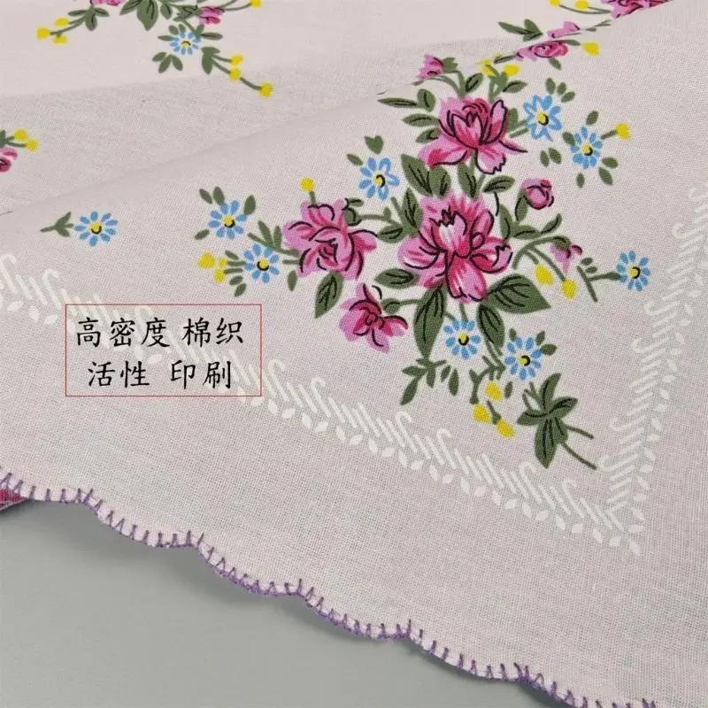2026 New 3/6Pcs Stylish Floral Print Handkerchief Cotton Compact Soft Cotton Ladies Hankies For Everyday Carry for Women Girls