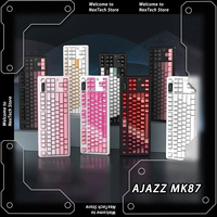 AJAZZ MK87 2.4G Wireless Gaming Keyboard Thri-mode TFT Screend Multi-function Knob Keyboard Hot Swap RGB Lighting Effect Custom