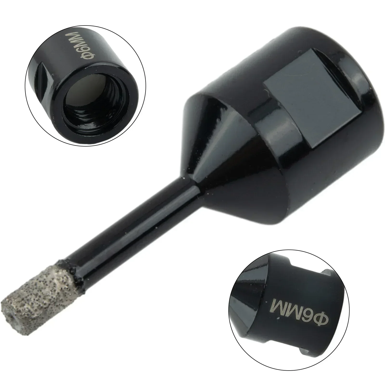 Diamentowy otwornica do otworów Srebrny Specjalny do szlifierki kątowej Najwyższa jakość 1PC Jakość Emery Blackl Stal wysokowęglowa