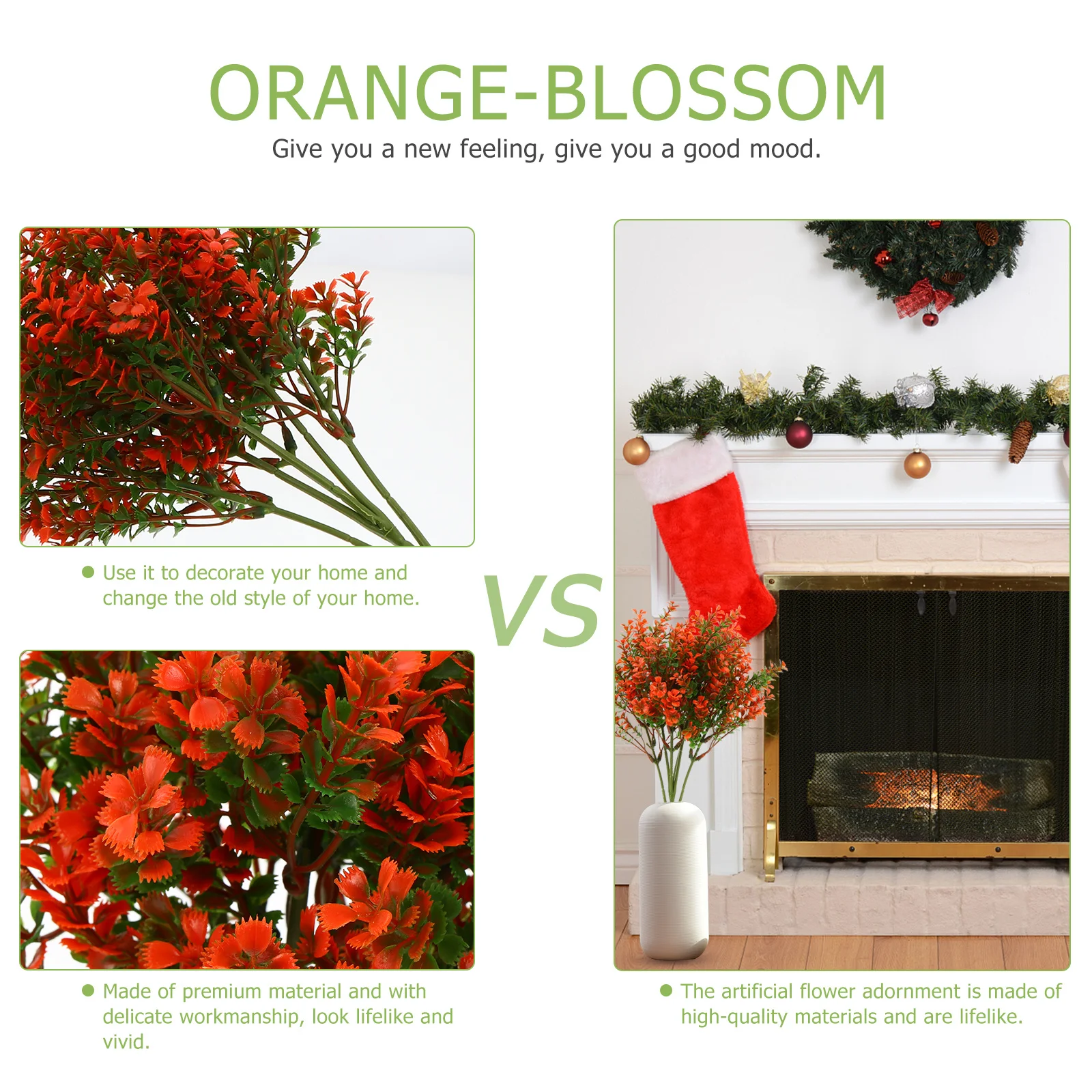 

1 Bunch Simulation Flower Cluster Artificial Flower Decor For Home Office Shop Decoration Lifelike Greenery Arrangement