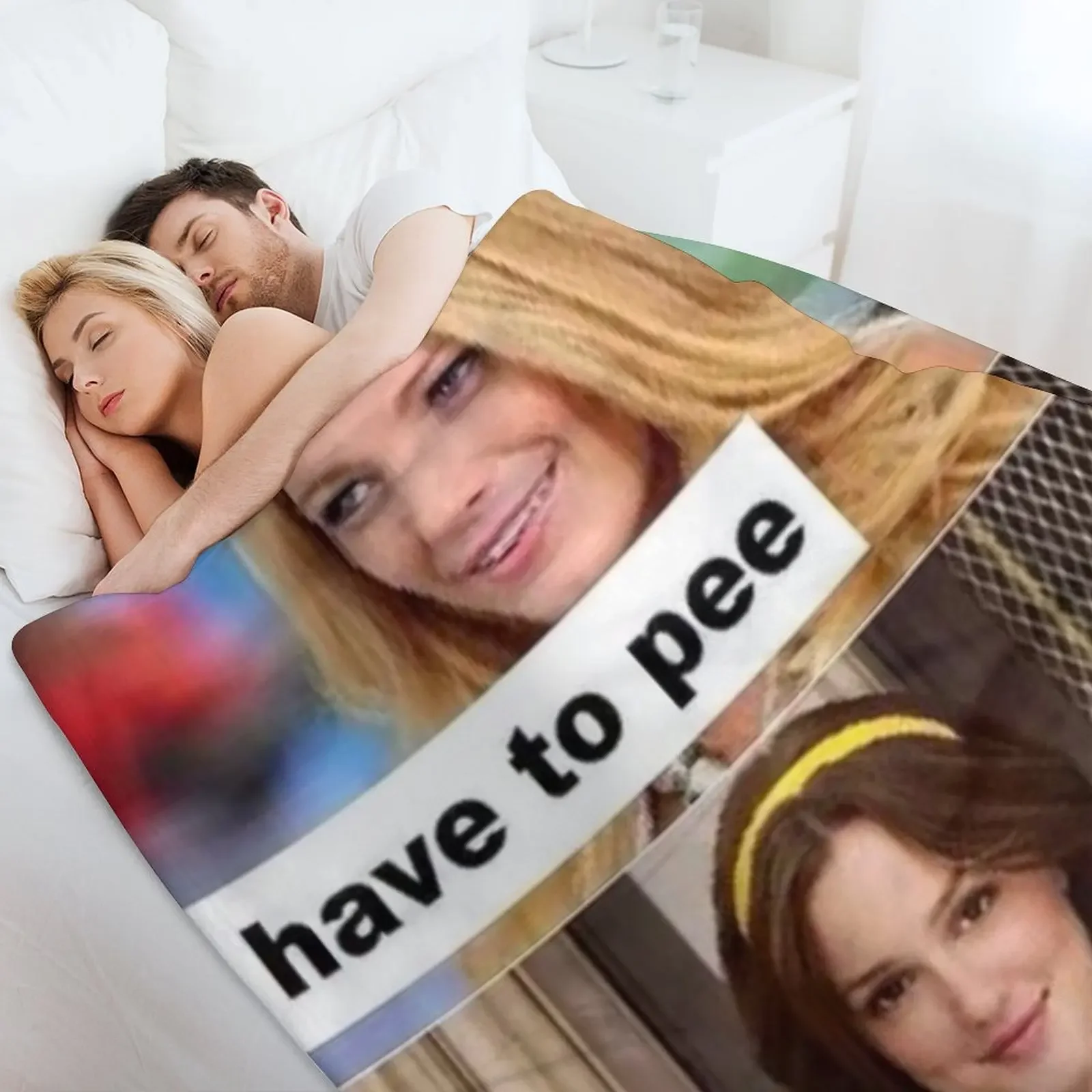 يجب أن أتبول الذهاب شخ فتاة رمي بطانية أنعم هدايا عيد الميلاد المعزي البطانيات القطيفة