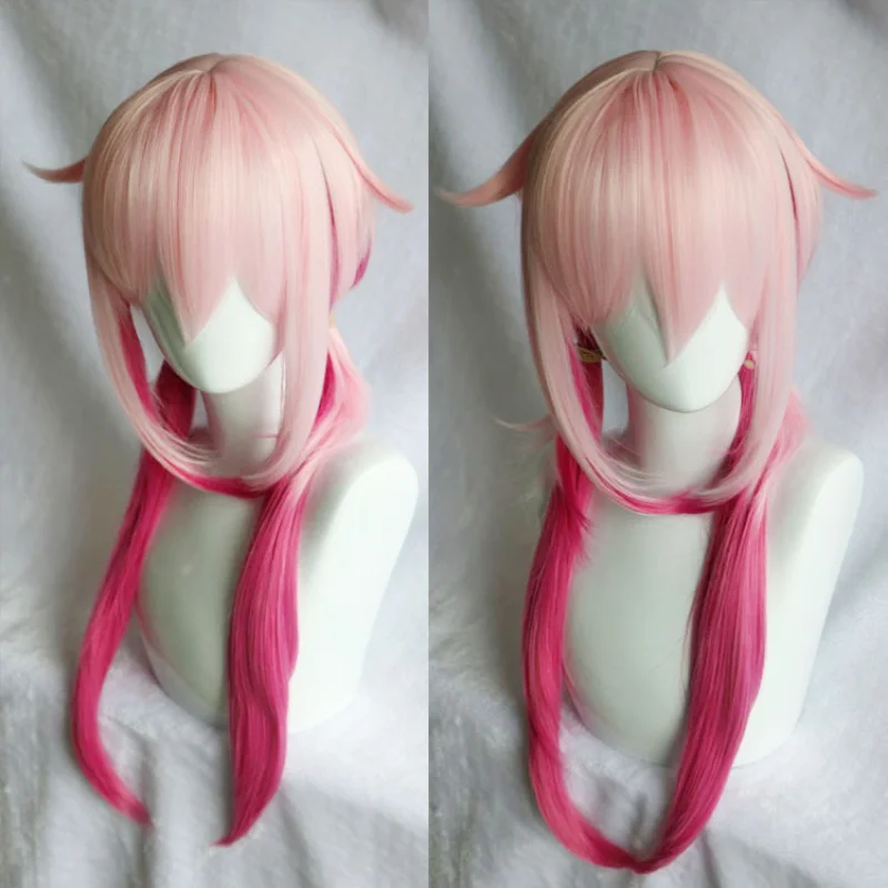 

Guilty Crown Cosplay Wig inori yuzuriha Costume Play Woman Adult Wigs Halloween Anime Game Hair +wig cap