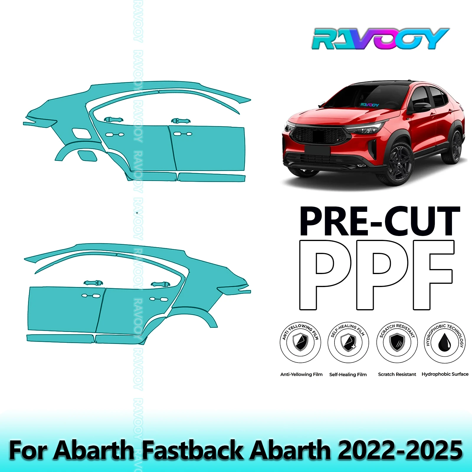 

Precut PPF Kit Paint Protection Film TPU Gloss Matte Full car kit Front kit For Abarth Fastback Abarth 2022-2025