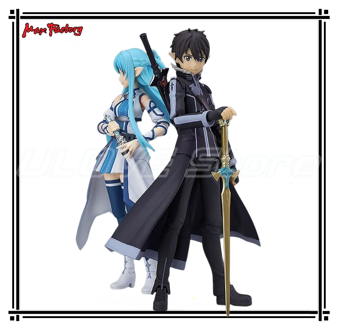 Fábrica máxima original Figma # 241 Sword Art Online II Kirigaya Kazuto / Asuna Figuras de acción Figuras de anime Modelos Juguetes