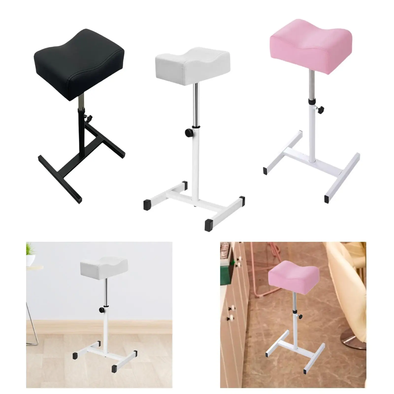 Pedicure Manicure Podnóżek Regulowana wysokość Wytrzymały przenośny stołek do masażu stóp Manicure Nail Beauty Stołek Stojak do salonu