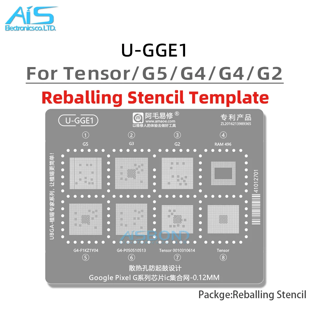 BGA Reballing Stencil Template Station For Google Pixel 10 9 8 7 Pro XL Fold 9A 8A 7A Tensor G2 G3 G4 G5 CPU tin net Steel mesh