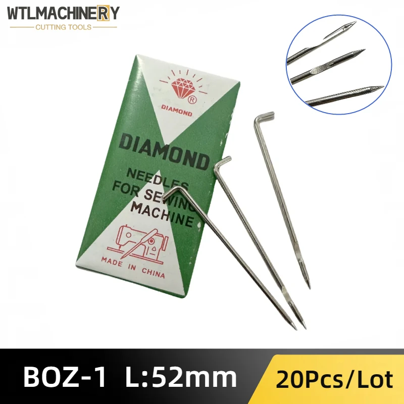 20Pcs BOZ-1 Muller Martini Bend Hook Needle L:52mm Bookbinding Sewing Machine Needle