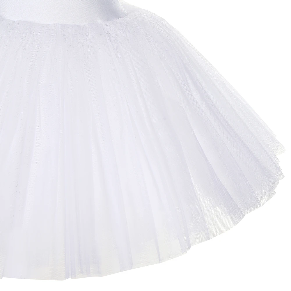 BLL056 Tutu plissé blanc/noir pour danse de Ballet demi-jupe Tutu enfant et adulte Costumes Tutu de danse de Ballet Tutus en Tulle rigide