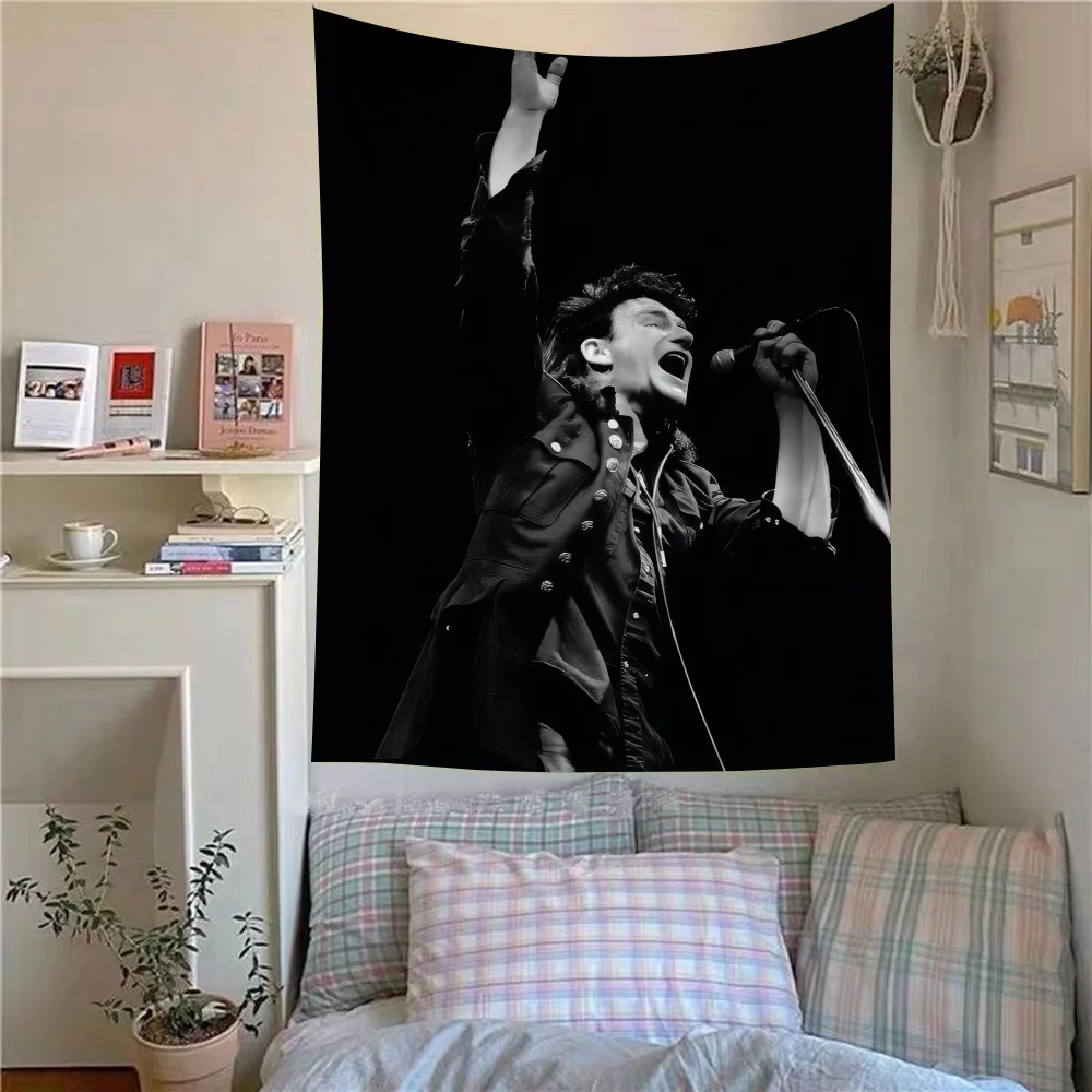 

Rock Band U2 Tapestry Anime Hanging Tarot Hippie Wall Rugs Dorm Sheets Cartoon Tapestry Art Science Fiction Room Home Decor