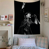 Rock Band U2 Tapestry Anime Hanging Tarot Hippie Wall Rugs Dorm Sheets Cartoon Tapestry Art Science Fiction Room Home Decor