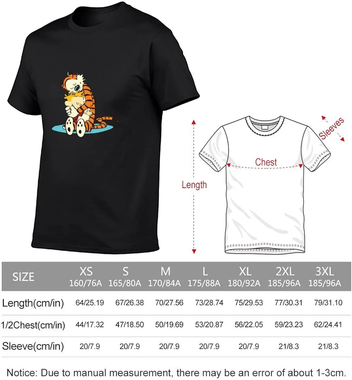 Anime CAH Men's Comfortable Short Sleeve Shirt Unisex Round Neck Fashion T-Shirt