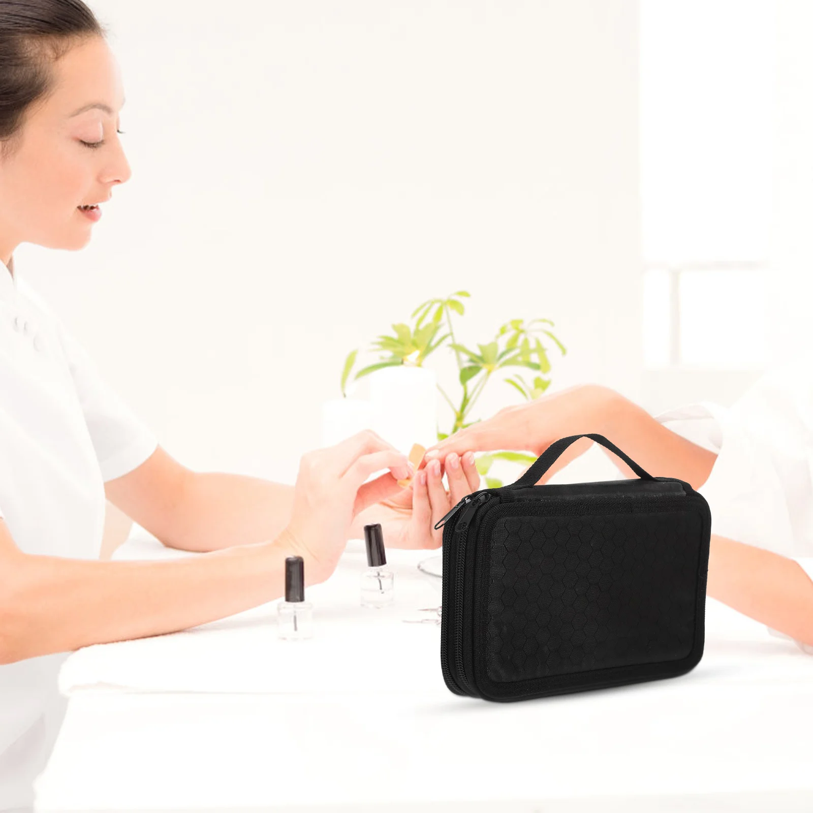 Wodoodporny piórnik na narzędzia do paznokci, 1 sztuka, przenośny organizer na akcesoria do manicure o dużej pojemności, porządkowany i wygodny w przenoszeniu.