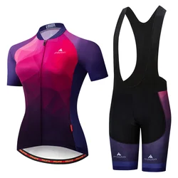 Quick-Dry Mountain Bike Clothing 2023 Women Bicycle Jersey Bib Set Dress Summer Outdoor Sports Cycling Clothes Ladies MTB Wear