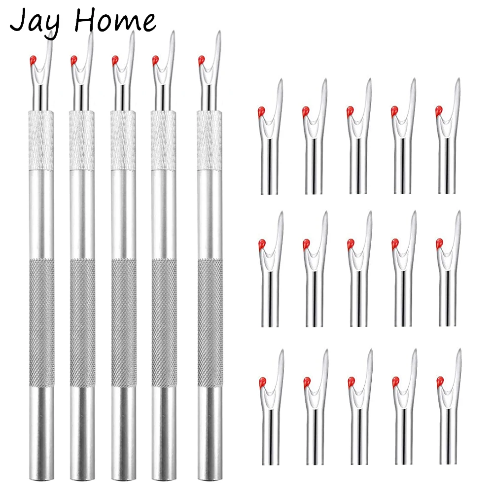 1PC Seam Ripper Handle with 5Pcs Replacement Head Sewing Stitch Thread Unpicker Embroidery Thread Remover Tool DIY Sewing Tools