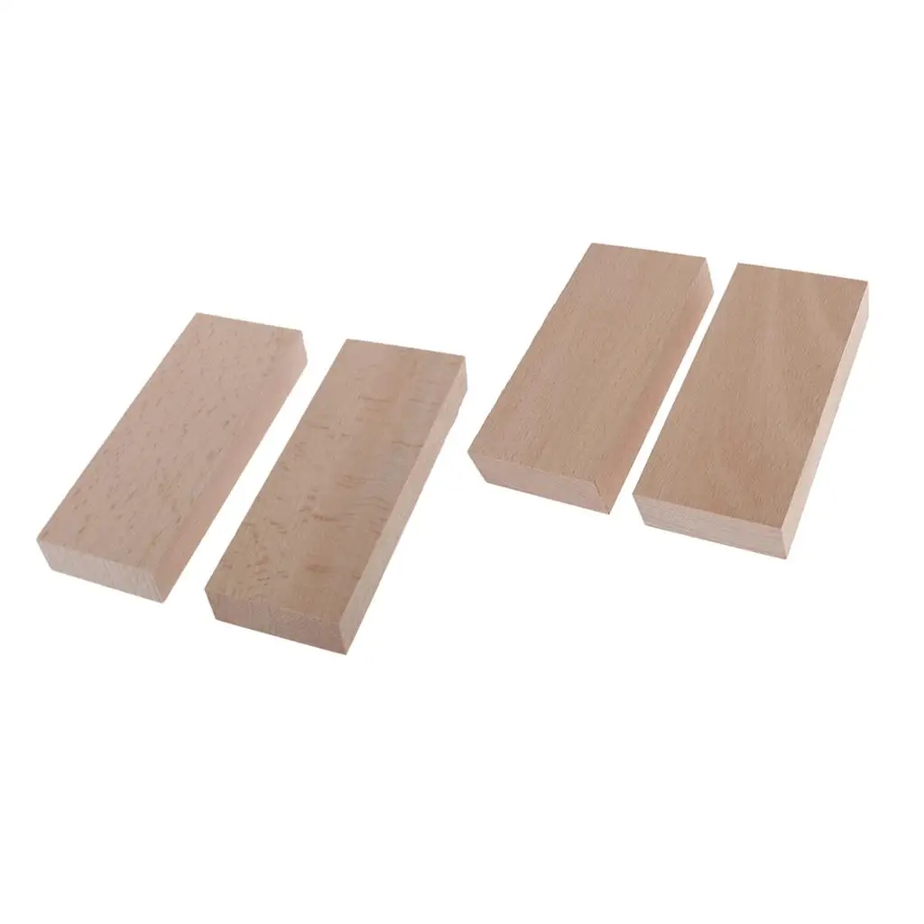 Unfinished Wooden Block Plaque Beechwood Rectangle Wood Shapes Versatile Craft for Children Educational Toy Home Decor