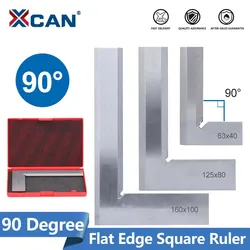 XCAN Gauge 90 Degrees Flat Edge Square Ruler Angle Ruler Measuring Tool Carpentry Woodworking Tools