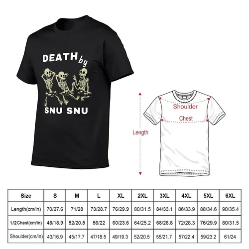 Imagen 2 del producto Camiseta de anime Death By Snu para hombres, camisas gráficas, camisetas de peso pesado, ropa nueva