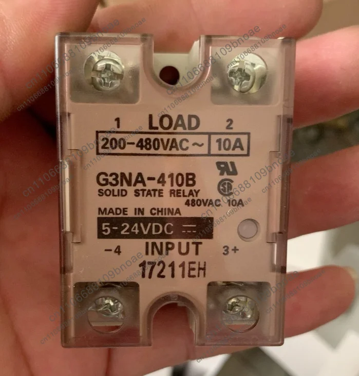 Accessories 1pcs solid state relay g3na-410b, control voltage 5-24vdc, load voltage 200-480vac, current 10a