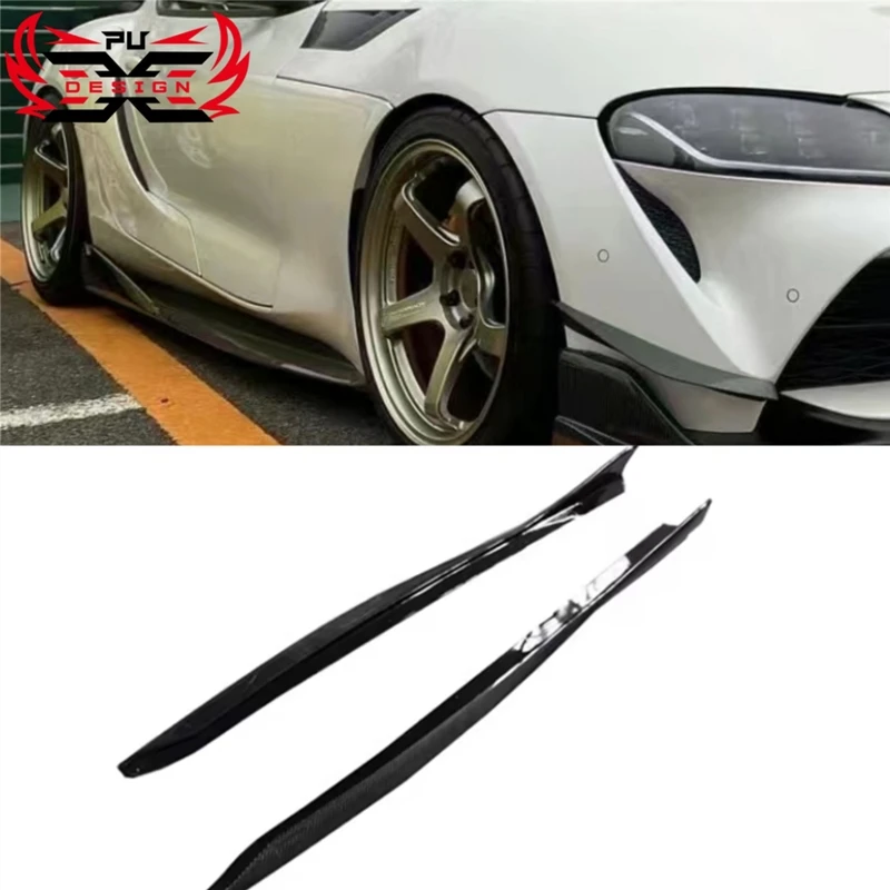 

For Toyota Supra A90 A91 Mk5 VRS Style Carbon Fiber Side Bumper Side Skirt Side Lower Diffuser Splitter Kits