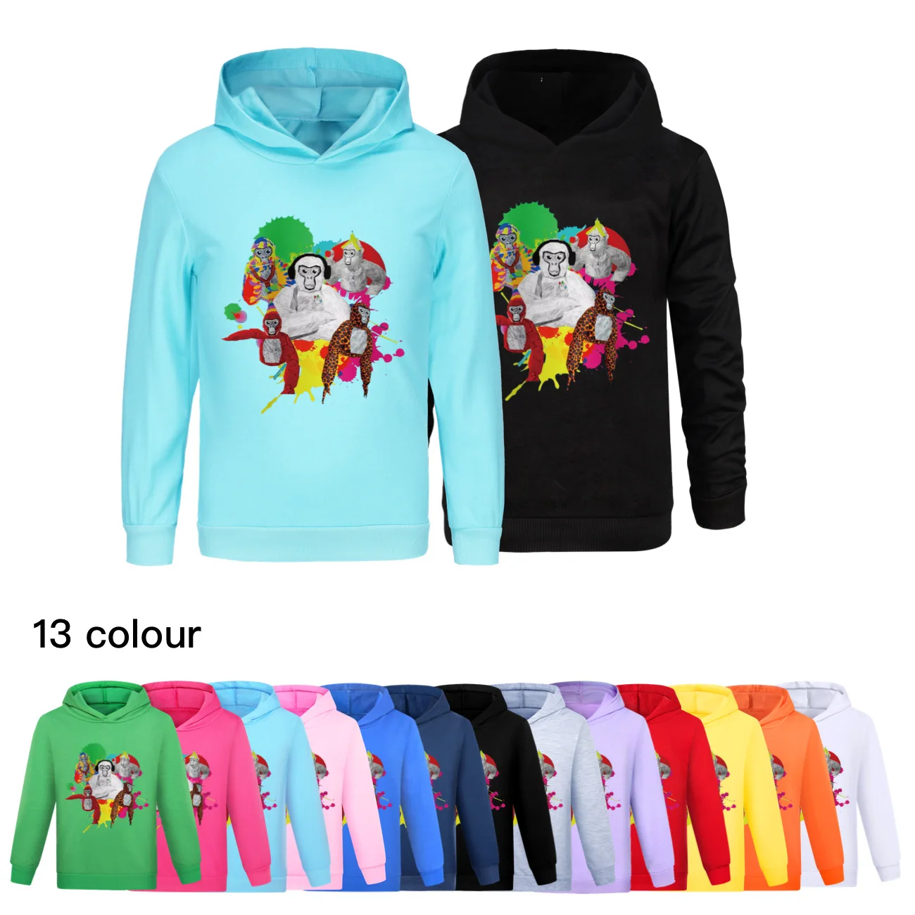 

Game Gorilla Tag Hoodie Kids Cartoon Hoodies Children Long Sleeve Coats Toddler Girls Casual Outerwear Baby Boys Sweatshirts