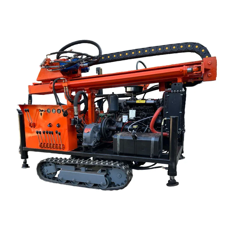 Feiyang FY-260 High Quality Pneumatic Drilling Rig with Crawler Chassis PLC-Controlled Engine & Pump High Operating Efficiency
