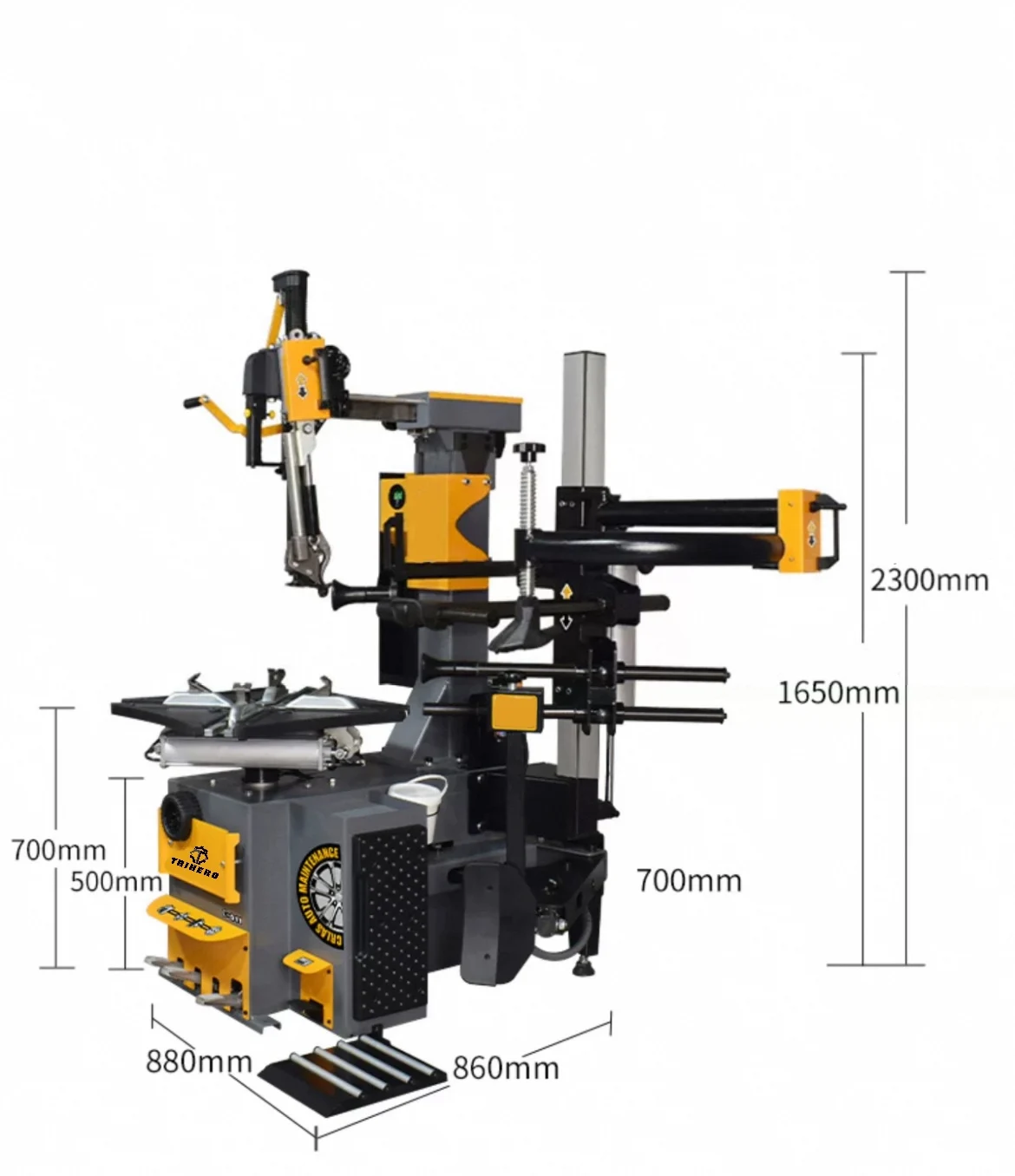 Trihero Excellent CE Customizable Swing Arm High Power Variable Speed Motor Direct Factory Outlet Car Repair Tire Changer