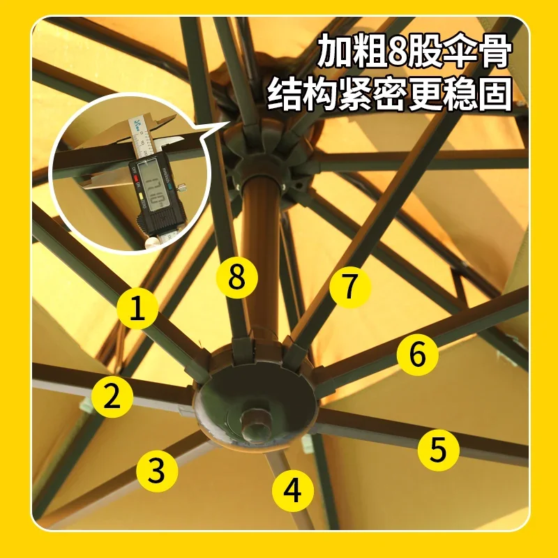 Ombrellone da esterno Ombrellone da giardino Grande supporto per ombrellone Balcone ad aria aperta Villa Guardia esterna Padiglione Ombrellone a banana Romano