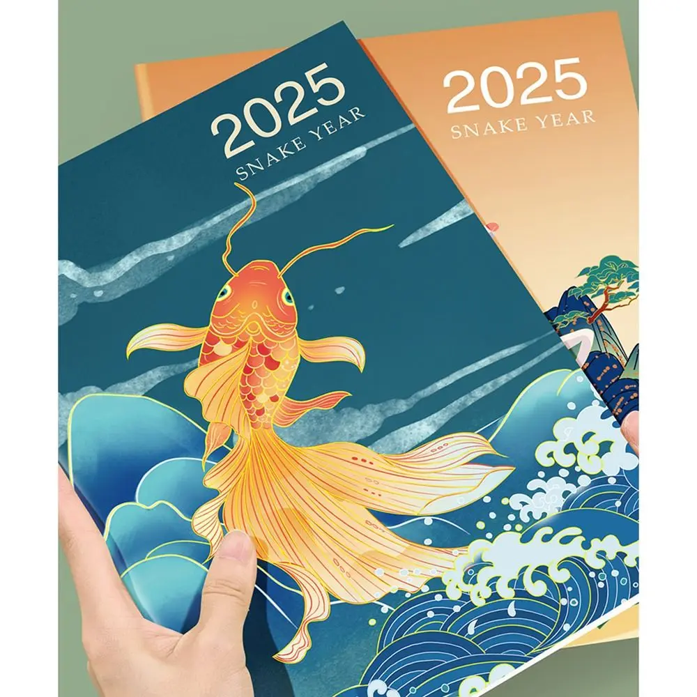 Portable A4 A5 Schedules Notebook Work Efficiency Learning Plan Agenda Planner Life Check-in 24 Sheets Planner Notebook Office