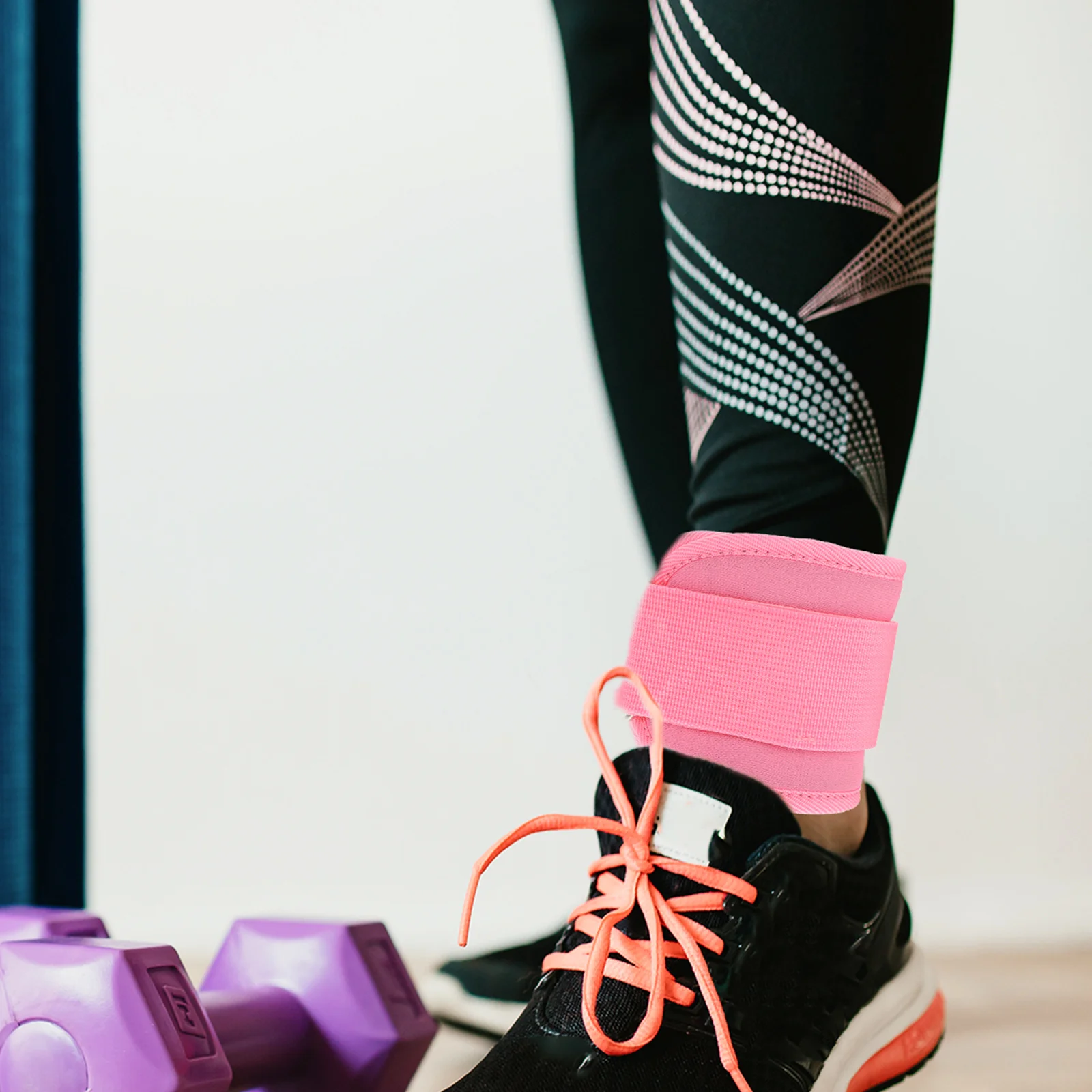 

1Pair Tension Ankle Rope Simple Convenient Design Long-Lasting Workout Equipment Lightweight Fitness Accessory for Leg Muscle