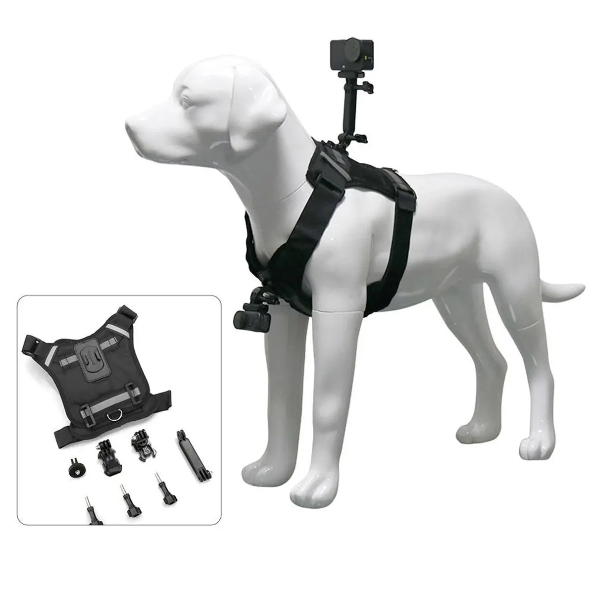 Pet Dog Photography Stand Vest Dog Harness Camera Mount Vest Pet Harness Action Camera Mount Holder