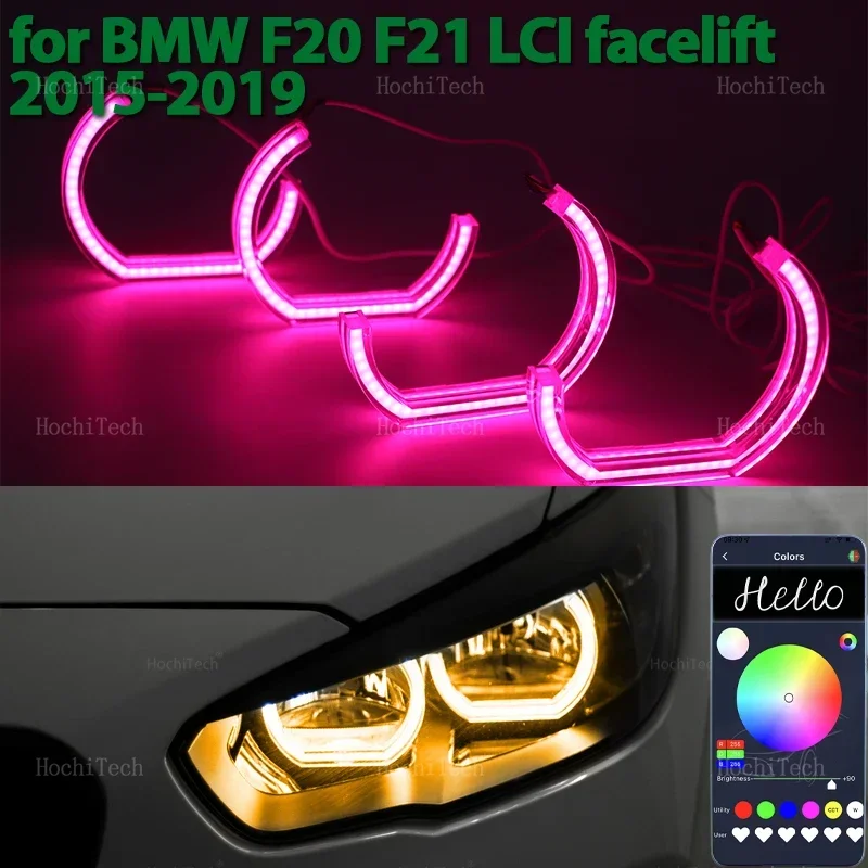 

Phone APP Remote control RGB Ring Angel Eyes LED Light Rings for MW 1 series F20 F21 facelift 2015-2019