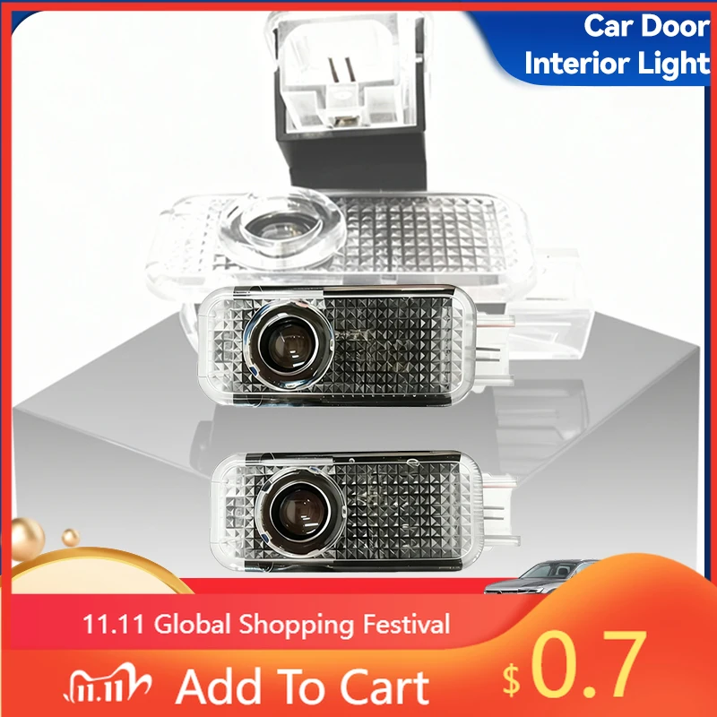 

Для Volkswagen VW внутренние наклейки автомобильный мусор светодиодный проектор двери автомобиля приветственный свет аксессуары для VW Passat B5 B5.5 2000-2010 T