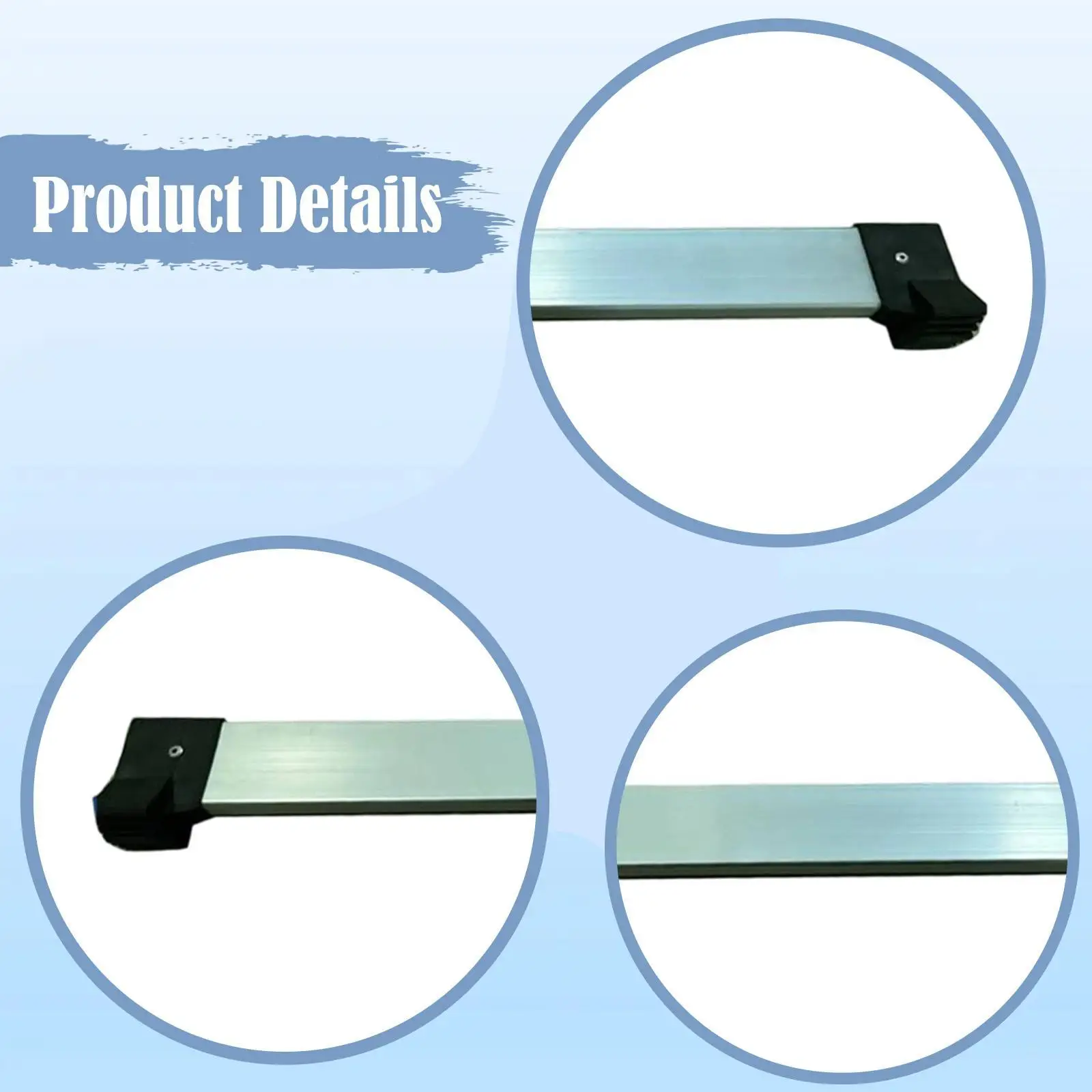 Barre d'équilibrage télescopique universelle en alliage d'aluminium pour échelle, avec stabilité améliorée, pour plafond, usage intérieur et domestique.