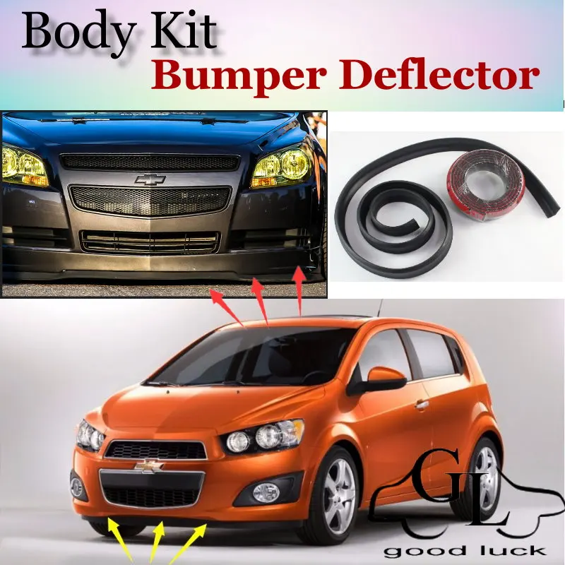 For Chevrolet Exclusive Bumper Lip Lips / Car Lip Shop Spoiler Car Scratch Proof Adhesive Strip / TOPGEAR Body Kit + Strip