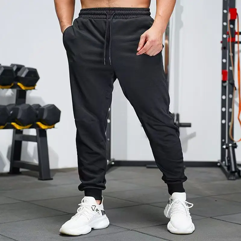 2026 Spring and Summer New Men Fashion Solid Color Breathable Pants Outdoor Fitness Basketball Sports Small Foot Guard Pants view 4