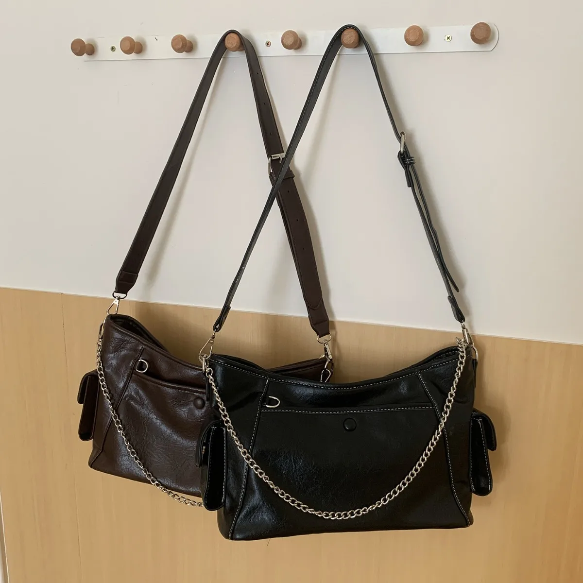 Chain design Women Shoulder bags Trending Brand ladies Handbags Luxury big Totes PU Leather female messenger bag bolsas