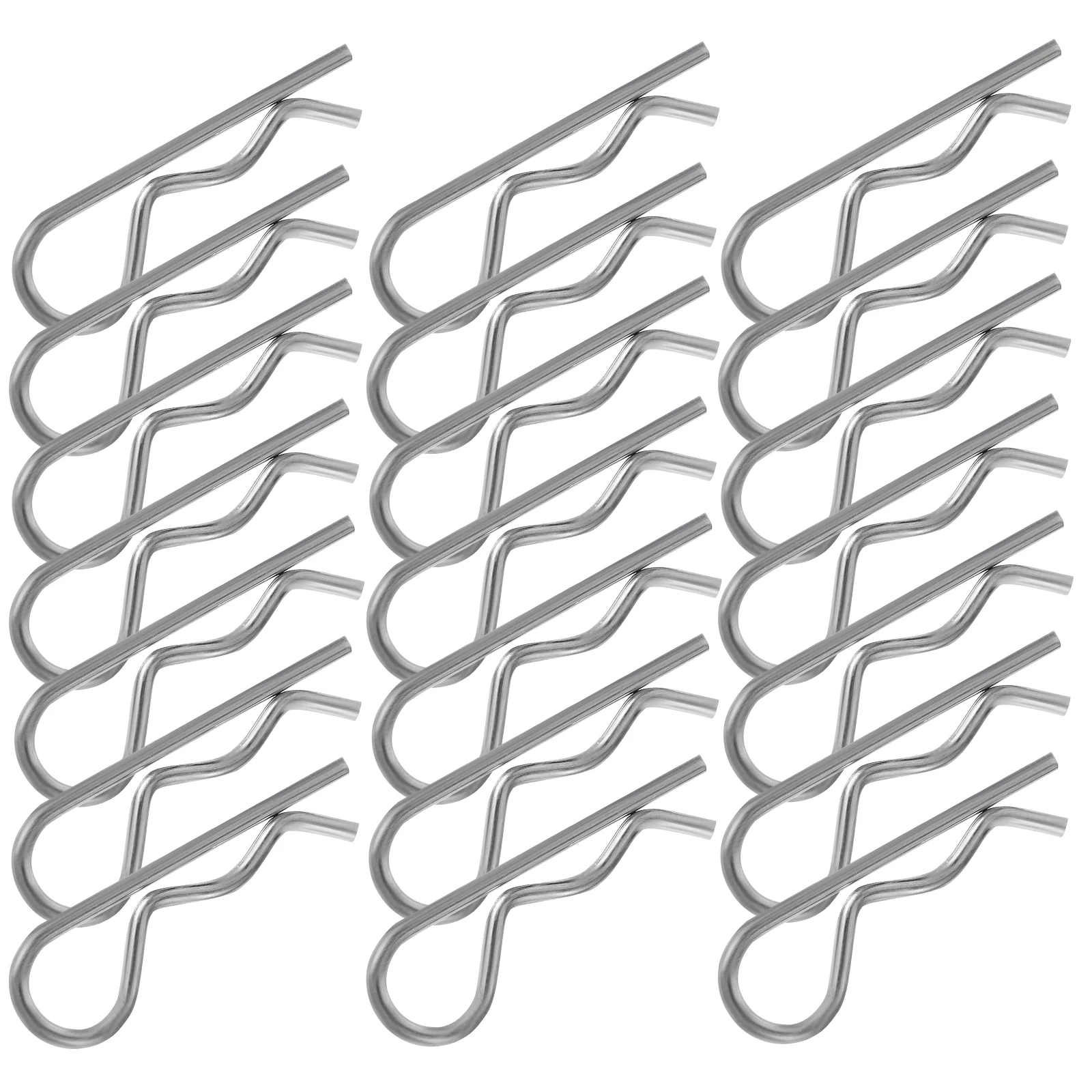 

20pcs Cotter Trailer Pin Clip M1.6X32 Spring Fastener Tractor Tension Pin Heavy Duty Hitch Clip Retaining Pins Hardware Pins