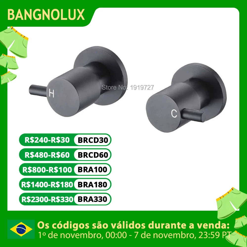 

Wels Matt Black Shower Mixer Hot & Cold Twin Tap Wall Assembly Set For Bathroom Round 1/4 Turn Twin Taps Set Bath Wall Mount