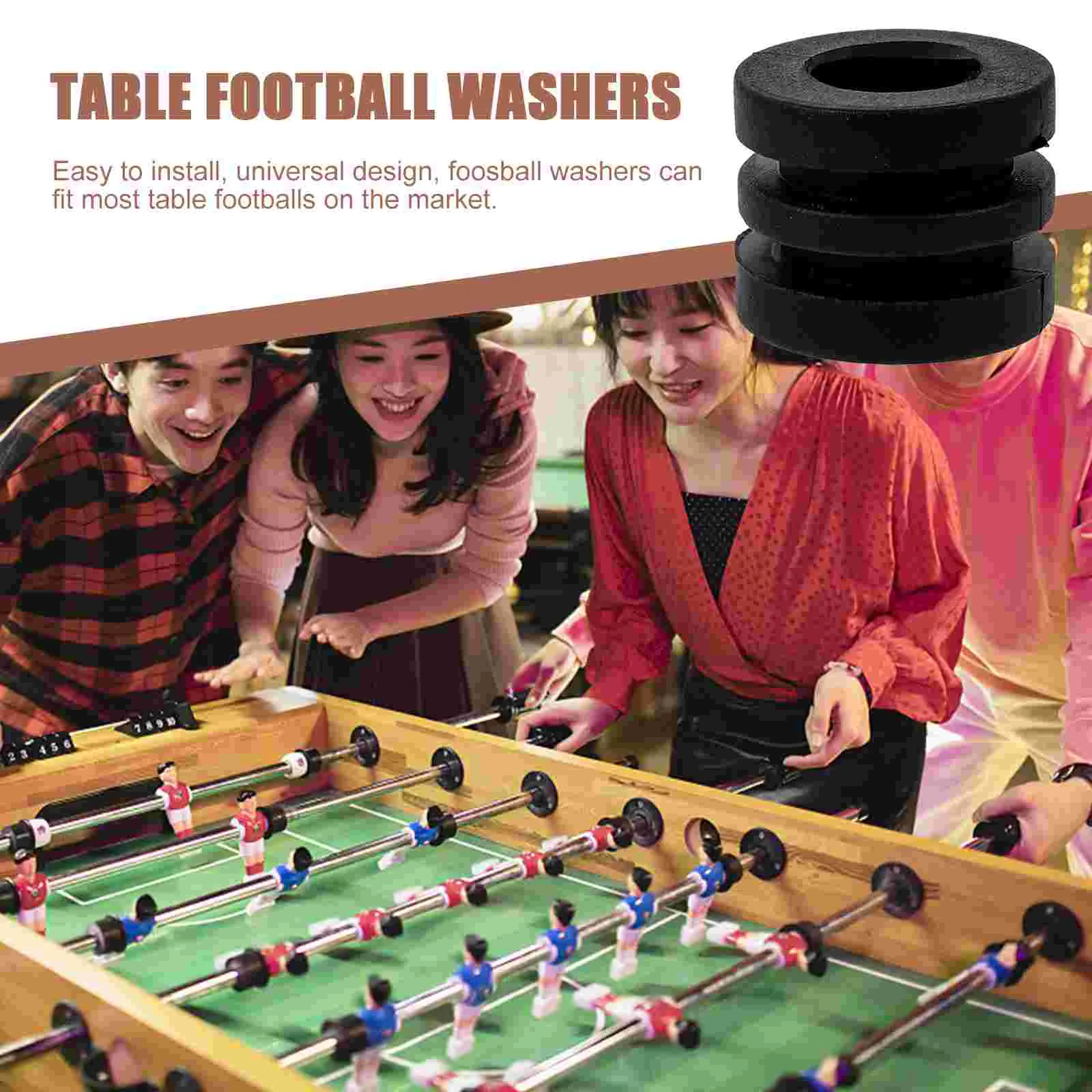 16 Pcs Bumper Football Table Spring Pads Tables Man Soccer Gaskets for Foosball Plastic Small Washer