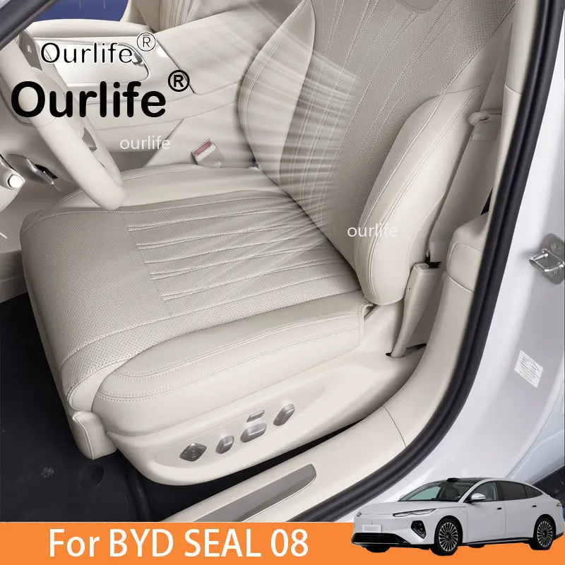 For BYD SEAL 08 2026 2027 Full Coverage Custom Fit Car Seat Covers Wear Resistant Auto Seat Protectors Interior Accessories