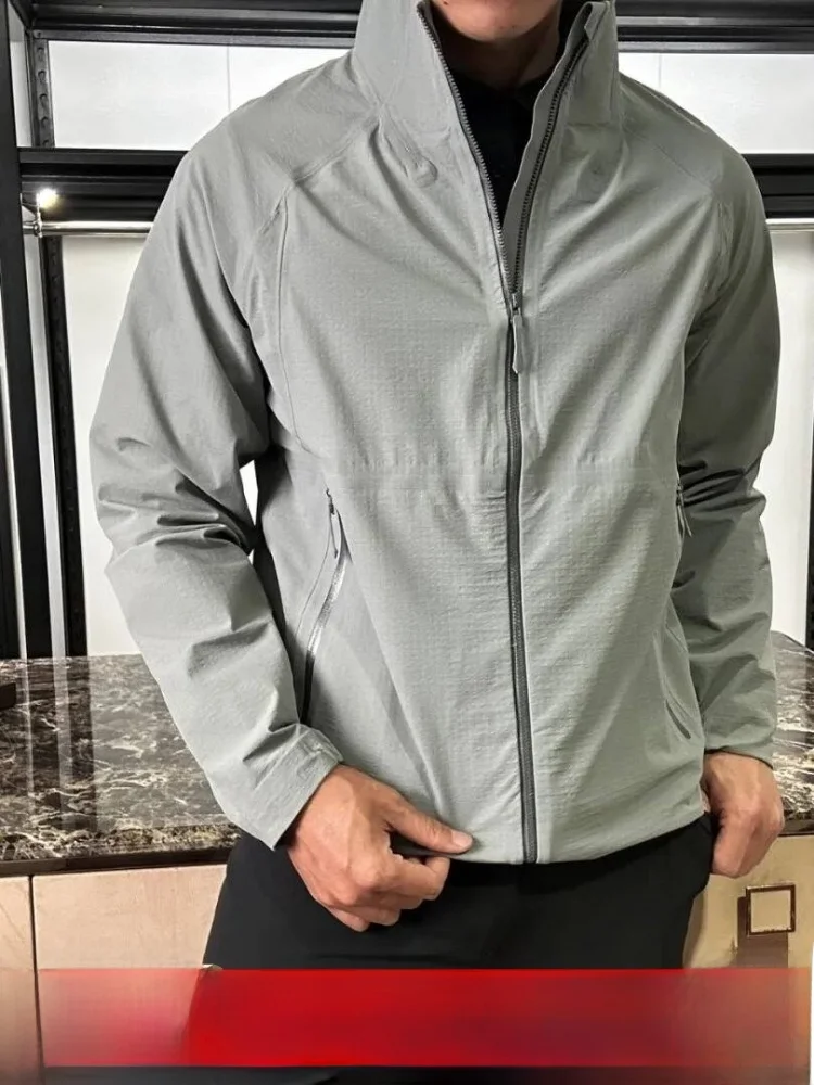 

Men's Outdoor Waterproof Softshell Jacket Stand Collar Coat Functional Series Standard Fit Zipper Closure Casual Style Long S...