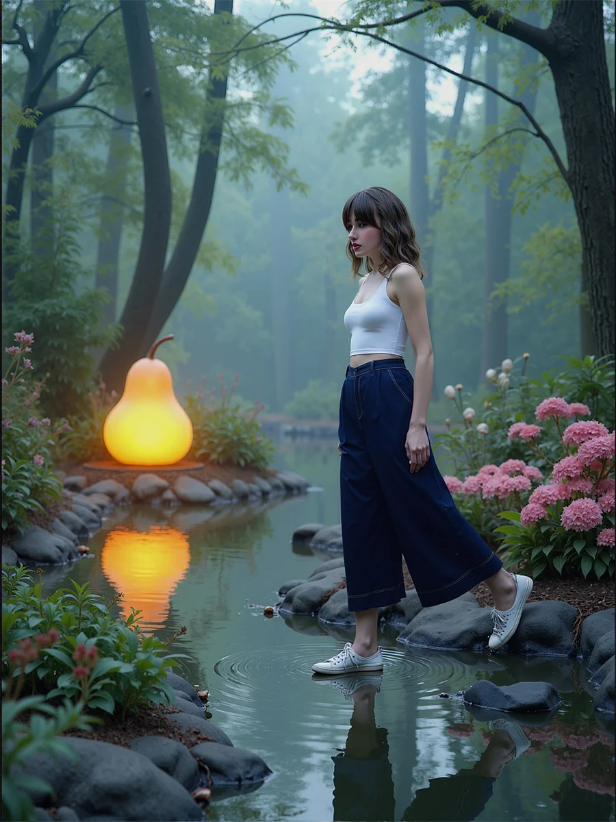 Celana Jeans Wanita Model Baggy Wide Leg, Heavy Wash, Bahan Bernapas, Kasual, Longgar, Fashion, Pinggang Tinggi, Sobek, Vintage, Elegan