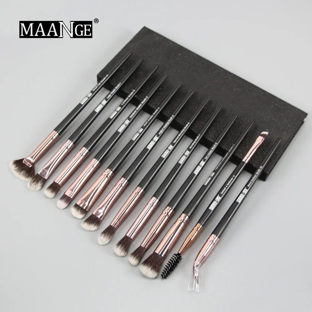 MAANGE Pro 3/5/12 adet/lot makyaj fırça seti göz farı karıştırma Eyeliner kirpik kaş fırçalar makyaj yeni