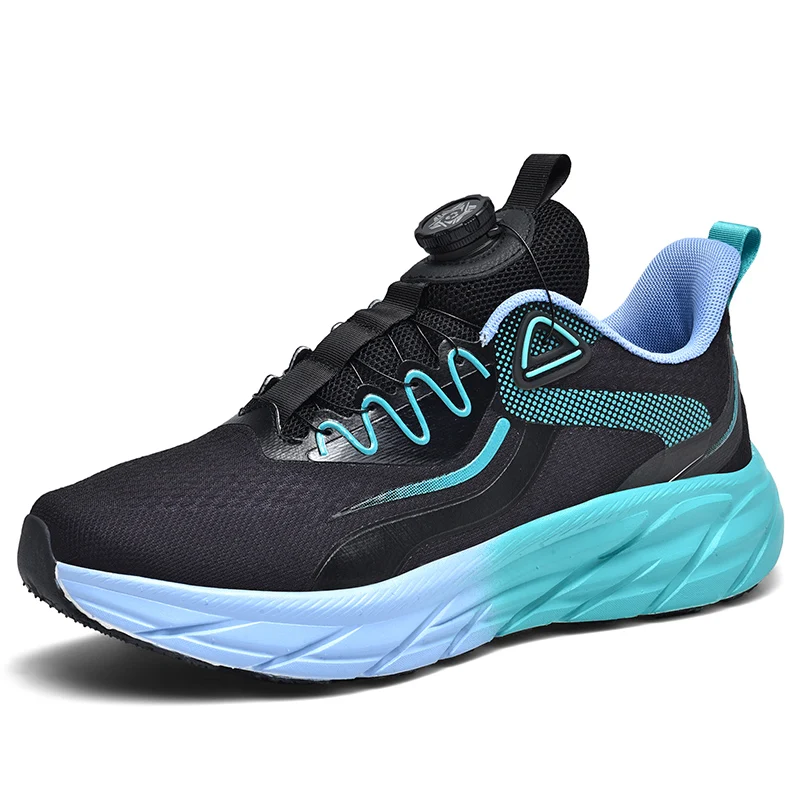 Plus Size 36-48 Men Running Shoes Women Lightweight Sneakers Breathable Mesh Non-slip Soft Sole  Luminous Fitness Shoes