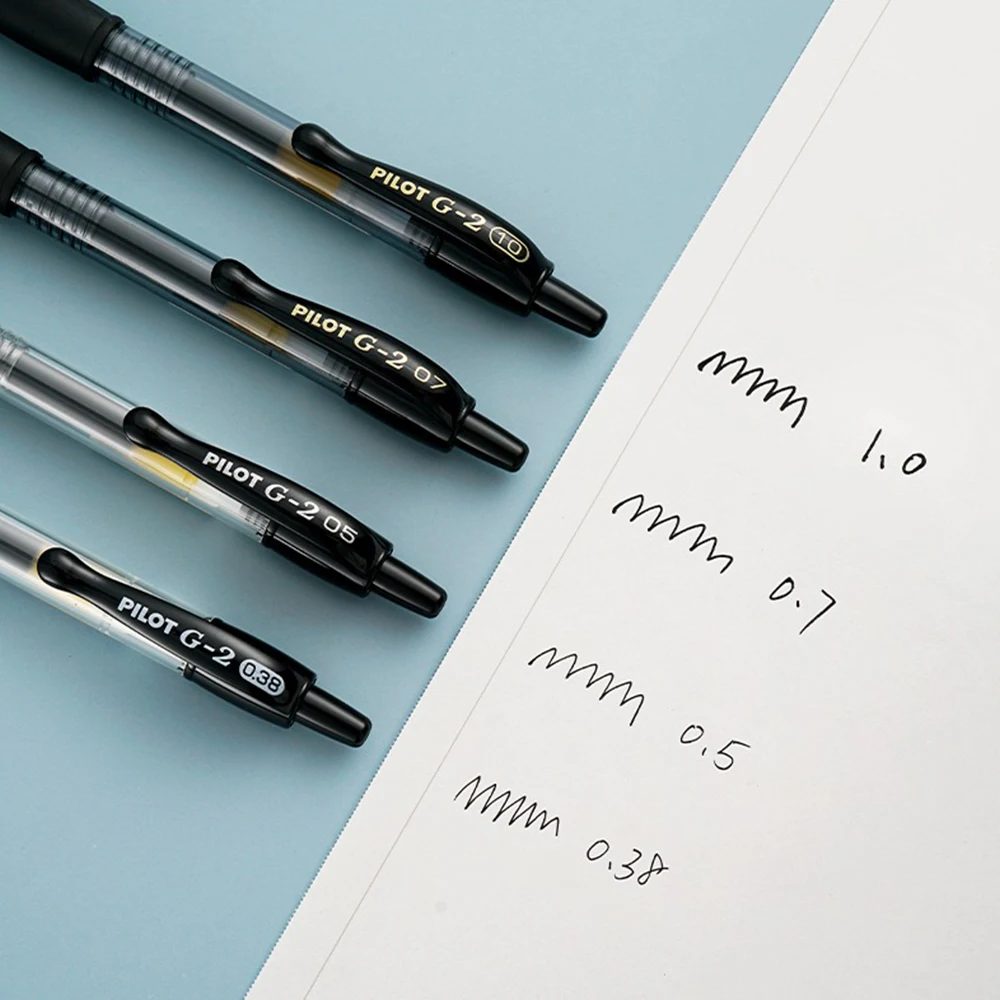 1pcs Pilot G2 Gel Pen 0.38/0.5/0.7/1.0mm Ballpoint Pen for Writing