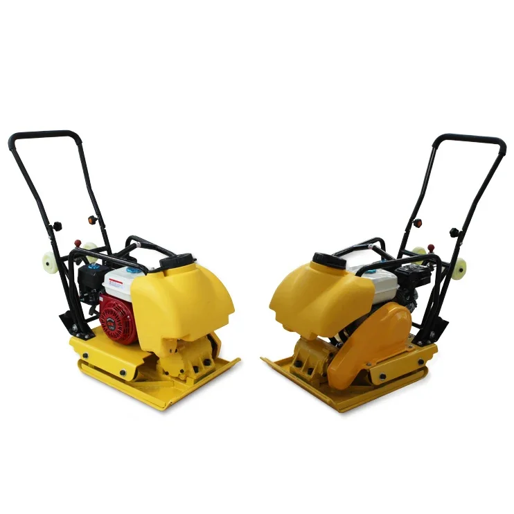 Manual push plate tamper compactor with compaction depth