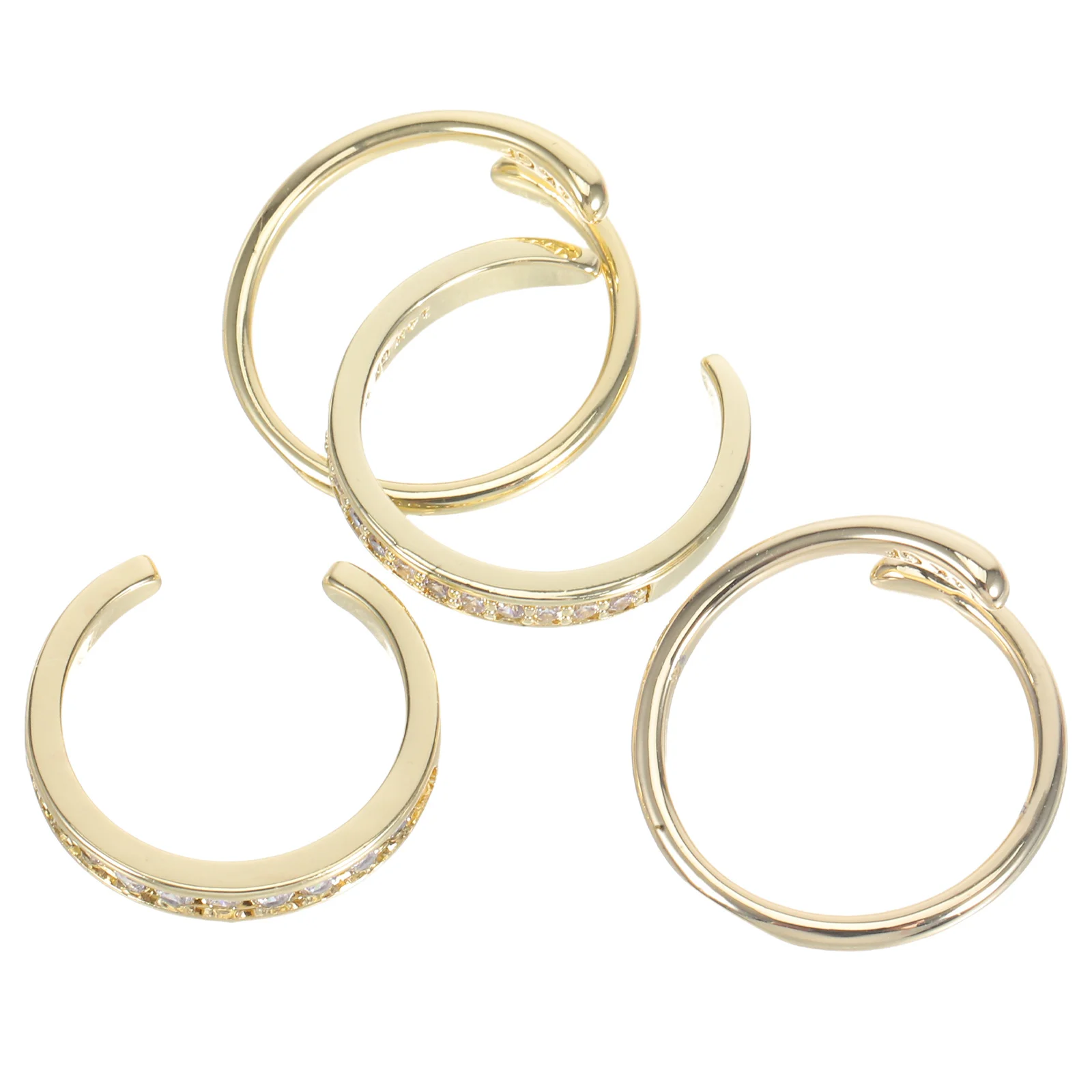 เครื่องประดับเท้าสำหรับผู้หญิง 4 ชิ้น แหวนนิ้วเท้าแบบเปิดปรับขนาดได้ สไตล์ชายหาดฤดูร้อน แหวนข้อเท้าแบบมีประกายสวยงามสำหรับใส่ที่ชายหาด