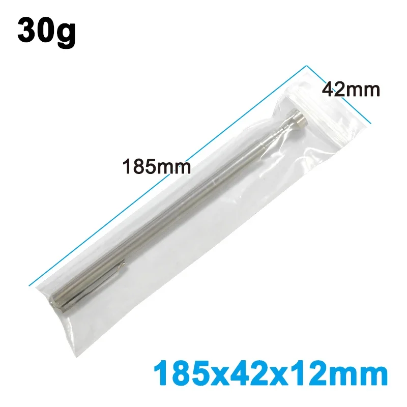 Portátil Rotatable Silver Magnetic Pickup, Pen Clip Retrátil, Magnet Suction Rod, Hand Tool