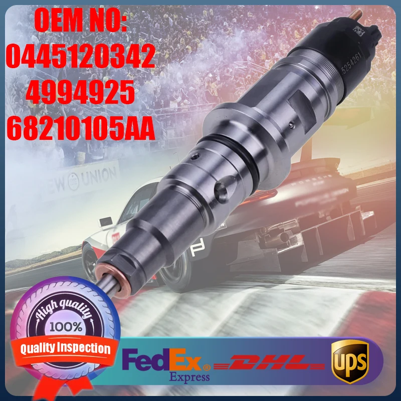 

0445120342 4994925 68210105AA High Quality Common Rail Fuel Injector Engine Parts for Cummins ISB QSB 6.7L Dodge Ram Engine