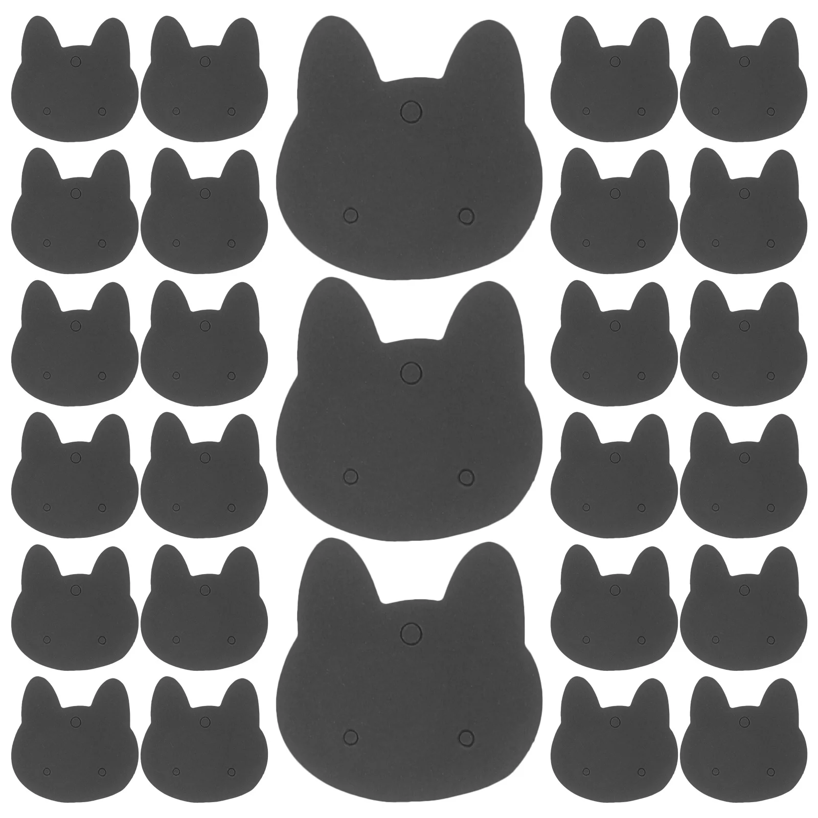 

100Pcs Cat Ear Earring Display Cards Paper Jewelry Display Cards for Studs and Necklaces Storage Organizer Home Or Store